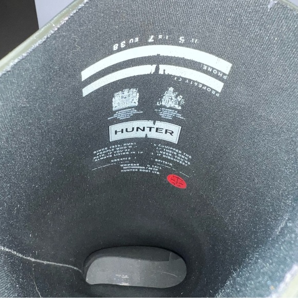 Hunter Original Tall Rain Boots, Hunter Green, VGUC Women’s Size 7 US - Picture 3 of 7